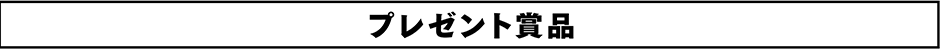 プレゼント賞品